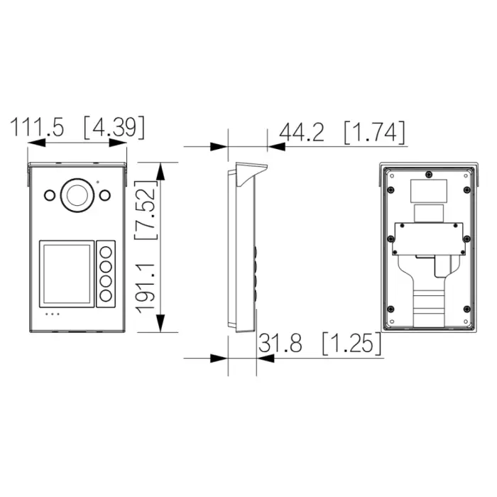 WIDEODOMOFON BEZPRZEWODOWY VTO3311Q-WP Wi-Fi / IP DAHUA