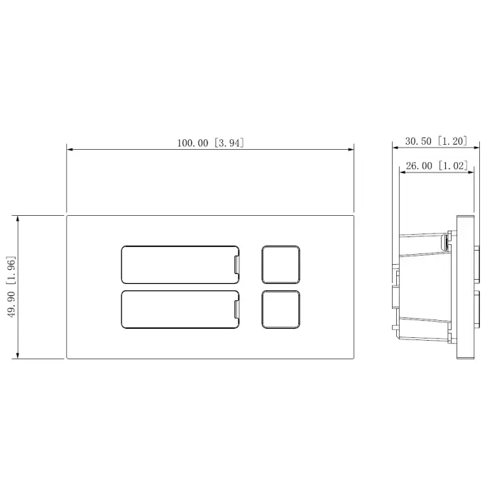 MODUŁ KLAWIATURY VTO4202F-MB2 DO MODUŁU VTO4202F-P DAHUA