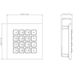 MODUŁ KLAWIATURY VTO4202FB-MK DO MODUŁU VTO4202FB-P-S2 DAHUA