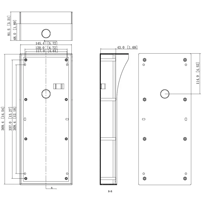 OBUDOWA NATYNKOWA VTOB114-V2 DAHUA