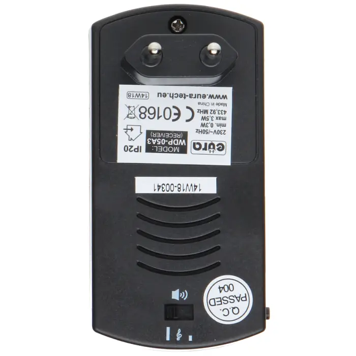 DZWONEK BEZPRZEWODOWY WDP-05A3 AC 230V EURA