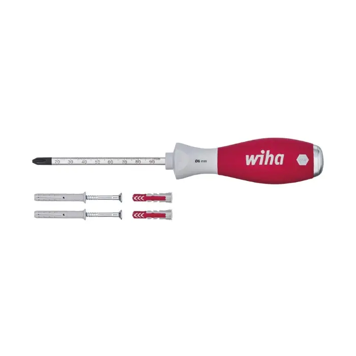 WYBIJAK OTWORÓW Z WKRĘTAKIEM KRZYŻAKOWYM PH2 WH-SOFTFINISH/41289 WIHA