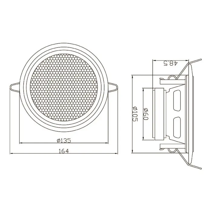 GŁOŚNIK SUFITOWY WS-135 15 W BLOW