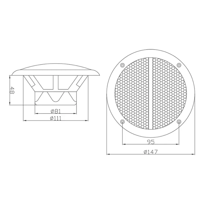 GŁOŚNIK SUFITOWY WS-150 50 W BLOW