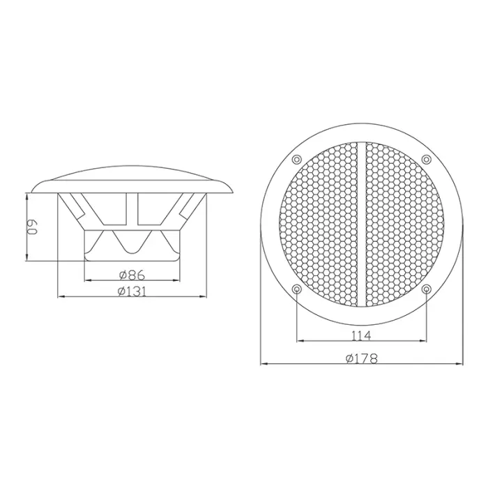 GŁOŚNIK SUFITOWY WS-180 80 W BLOW