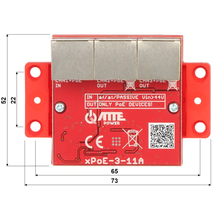 SWITCH POE / EXTENDER XPOE-3-11A 3-PORTOWY ATTE