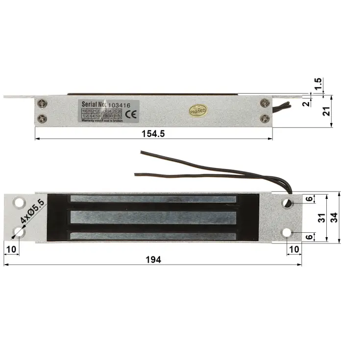 ZWORA ELEKTROMAGNETYCZNA ZEW-180