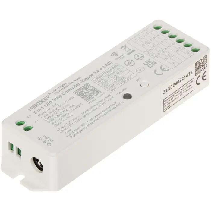 STEROWNIK OŚWIETLENIA LED ZL5 ZigBee, 2.4 GHz, RGBCCT (RGBWW) 12 ... 48 V DC MiBOXER / Mi-Light