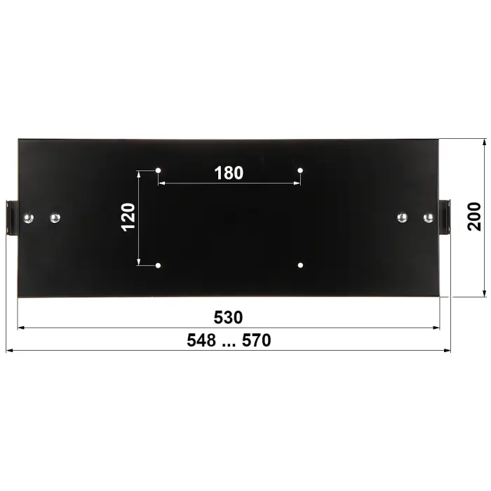 PANEL MONTAŻU BOCZNEGO DO SZAFY RACK ZMB-1-800