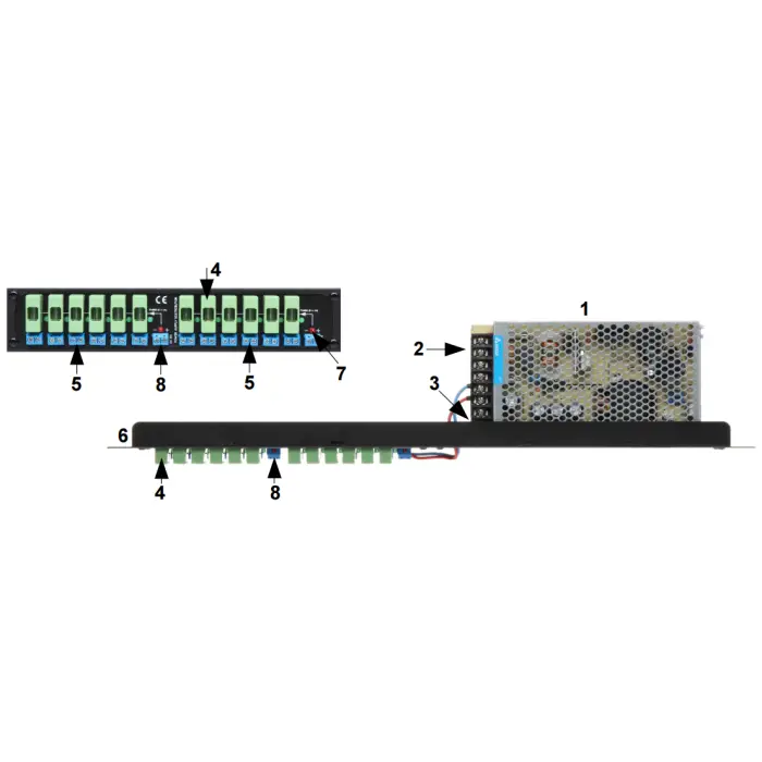 ZASILACZ RACK ZR12-150/LZ-12 12 V DC 12.5 A