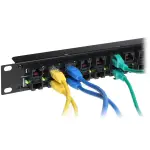 PATCH PANEL 8-PORTOWY Z ZASILACZEM ZR48-158/POE-8 48 V DC 3.3 A