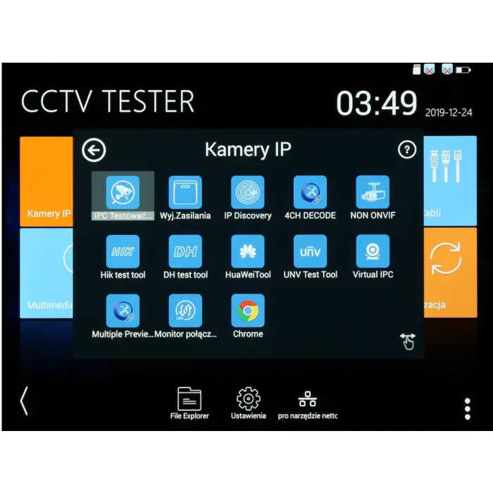 WIELOFUNKCYJNY TESTER DO KAMER CCTV CS-H8-70H