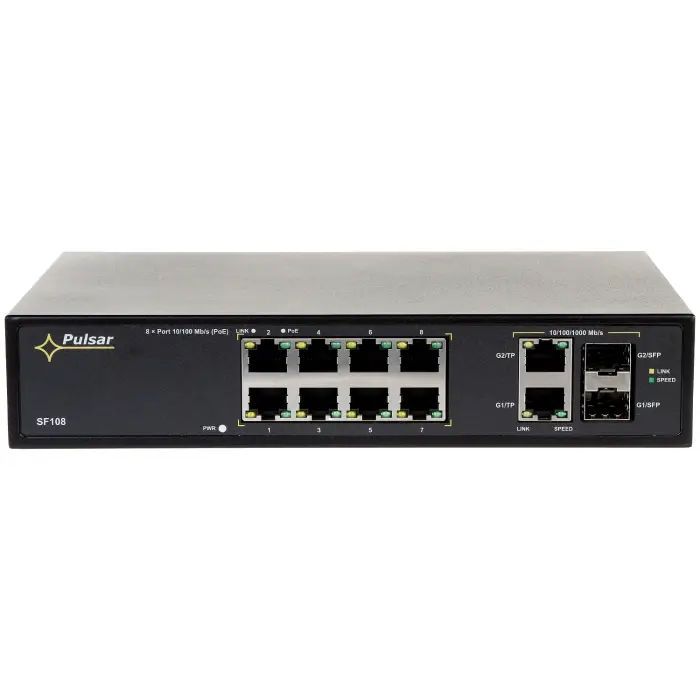 Switch POE SF-108 SFP 8-PORTOWY Pulsar