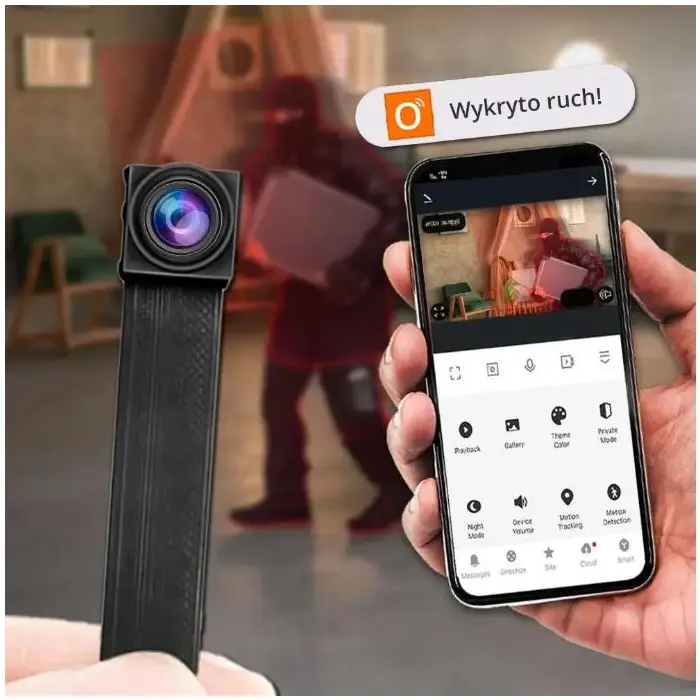 Ukryta Mini Kamera Wi-Fi ORLLO C2 PRO (Full HD) z darmową aplikacją ORLLO SMART/TUYA