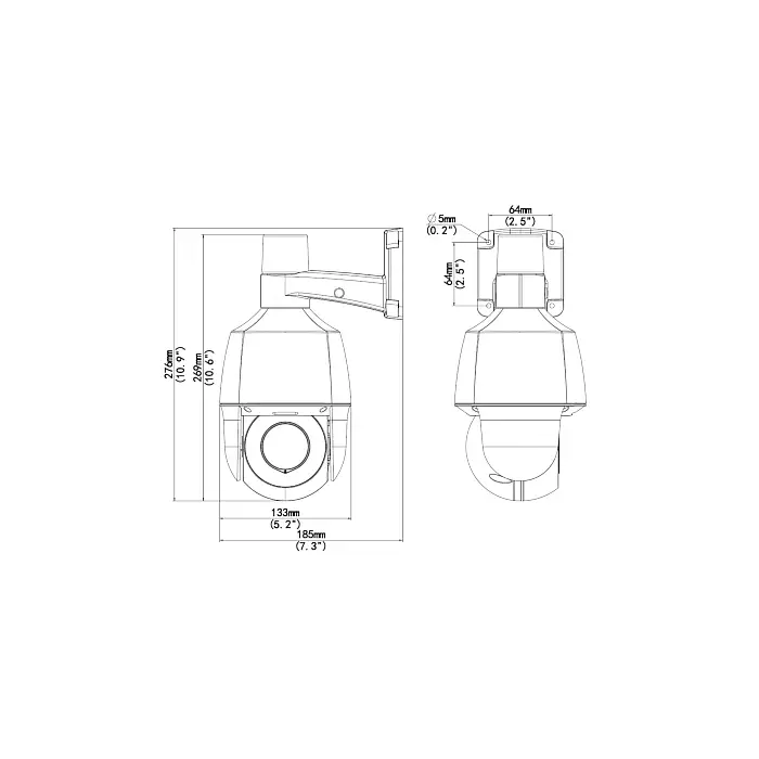 KAMERA IP SZYBKOOBROTOWA ZEWNĘTRZNA IPC675LFW-AX4DUPKC-VG - 5 Mpx 2.8 ... 12 mm UNIVIEW