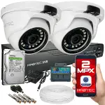 Zestaw do monitoringu 2 kamery FullHD, IR 25m, dysk 1TB