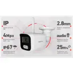 Zestaw do monitoringu bezprzewodowego WiFi 2 kamery 4 Mpx z mikrofonem, IR 25m, IP67