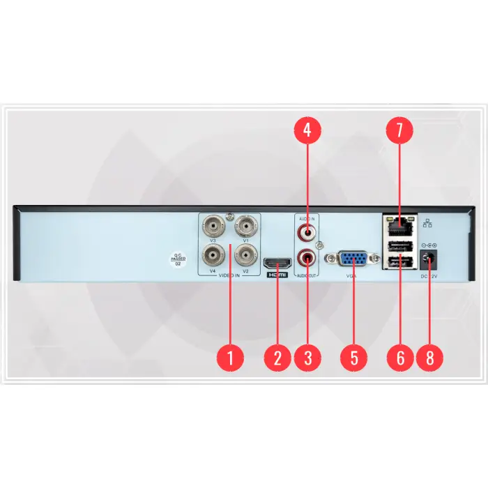 Zestaw monitoringu 2 kamery 5Mpx, IR 25m