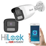 Kamera tubowa IP 2Mpx, IPCAM-B2-50DL 4mm, Mikrofon, Smart Hybrid Light - Hilook by Hikvision