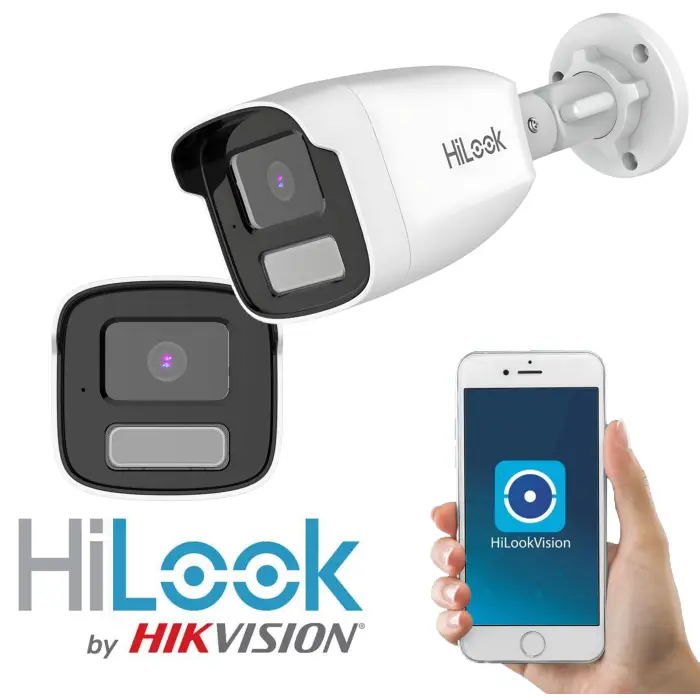 Kamera tubowa IP 2Mpx, IPCAM-B2-50DL 4mm, Mikrofon, Smart Hybrid Light - Hilook by Hikvision