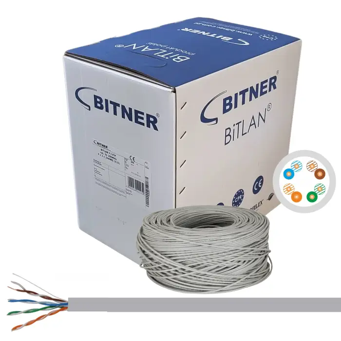 Kabel UTP kat.5e U/UTP 4x2x0,5 Bitner